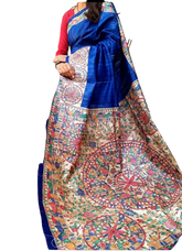 TUSSAR SILK PRINT SAREE